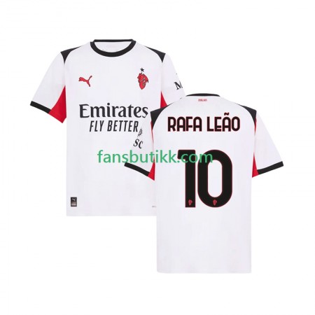 Fotballdrakt AC Milan Rafael Leao 10 Bortetrøye 2025-2026 Kortermet